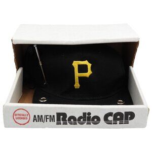 Vintage Pittsburgh Pirates AM/FM Radio Snapback Cap Hat MLB Baseball w/ Box
